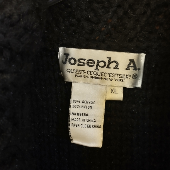 Joseph A Black Sweater XL - Picture 7 of 7